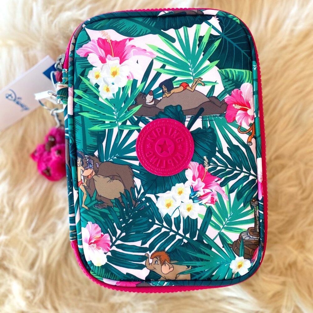 NWT Kipling 100 Pens Disney's Jungle Book Printed Case